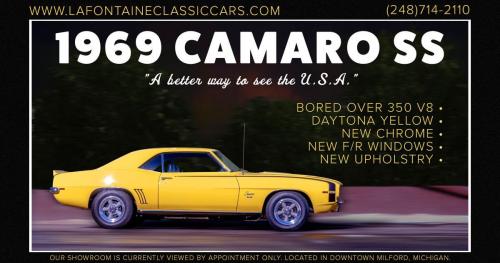 1969 camaro ss yellow