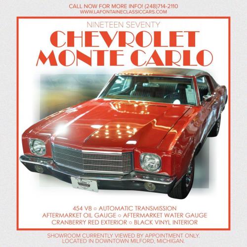 1970 MONTE CARLO RED